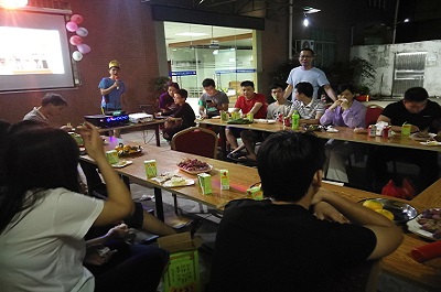 欣銘揚公司於10.25晚上舉行燒烤及家人生日晚會